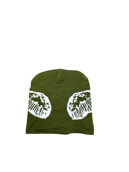 OLIVE GREEN RAPTORZ BEANIE