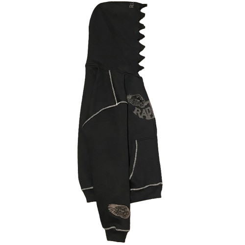 BLACK RAPTORZ ZIGZAG ZIPUP