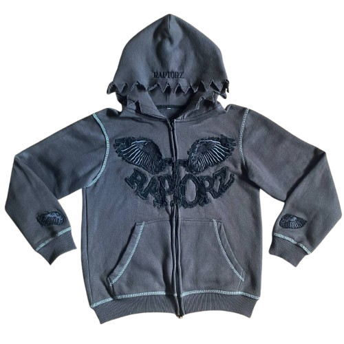 GREY RAPTORZ ZIGZAG ZIPUP