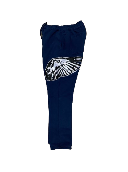 NAVY BLUE RAPTORZ SIDE WINGS BOTTOMS