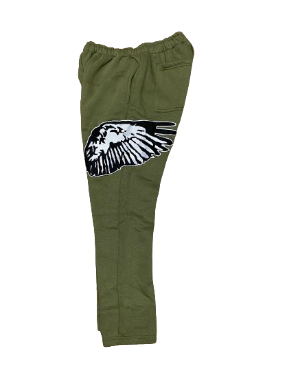 OLIVE GREEN RAPTORZ SIDE WINGS BOTTOMS